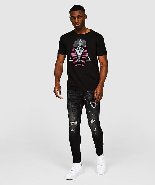 Griporini Black Wash Slim Carrot Denim Jean