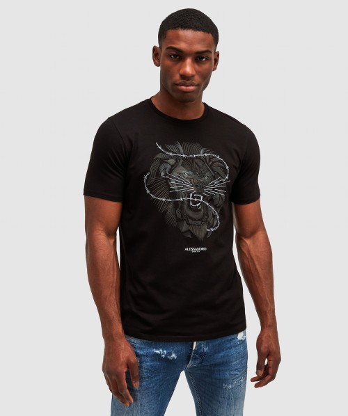 Lion Barbed Wire Tonal T-Shirt