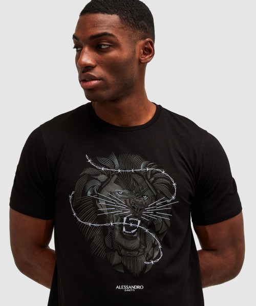 Lion Barbed Wire Tonal T-Shirt
