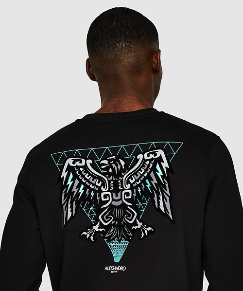 Aztec Beam Back Logo Sweatshirt