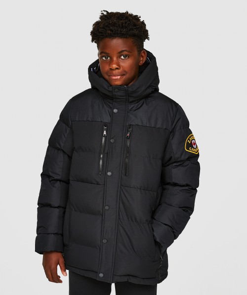 Spring Offer Junior Raffino Puffer Jacket | Jet Black | Zavetti