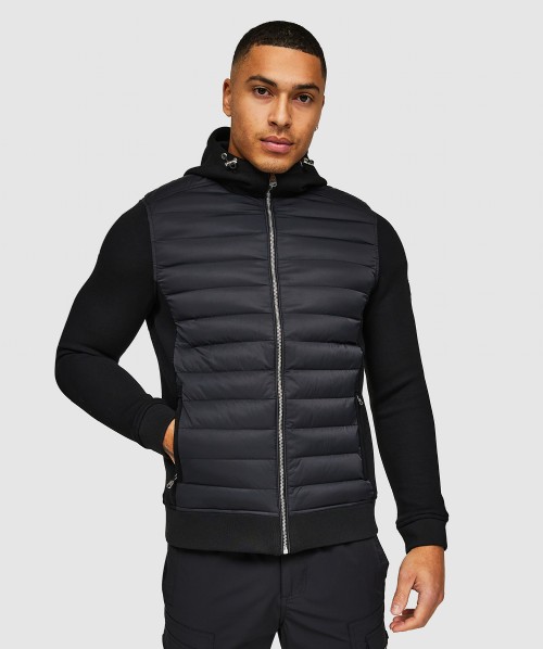 Petrelli Quilted Hooded Hybrid Zip Jacket