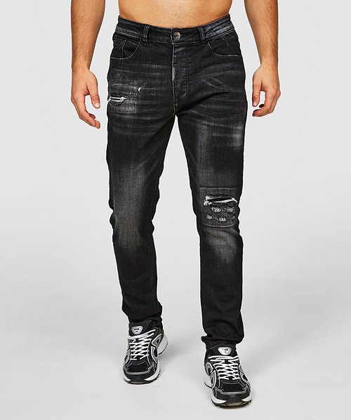 Mens slim jeans sales black