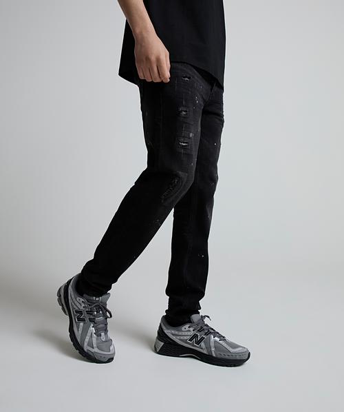 Spring Offer Apollo 005 Slim Fit Denim Jean Black Zavetti