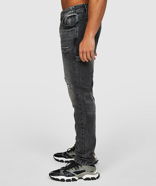 Alessandro Zavetti Vandalo Loose Fit Denim Jean Stone Wash Blue