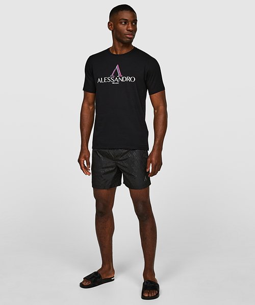 Alessandro Zavetti Lorellino Swim Short Jet Black Zavetti