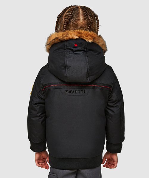 Zavetti Canada Nursery Garanto Bomber Jacket Jet Black Zavetti