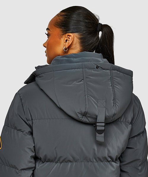 Zavetti Canada Womens Bellucci Crop Jacket Asphalt Zavetti