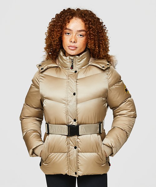 Zavetti Canada Womens Okawa 2.0 Puffer Jacket | Plaza Taupe | Zavetti