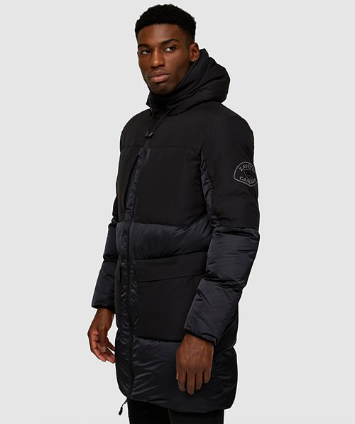 Zavetti Canada Katala Puffer Parka Jacket Jet Black Zavetti