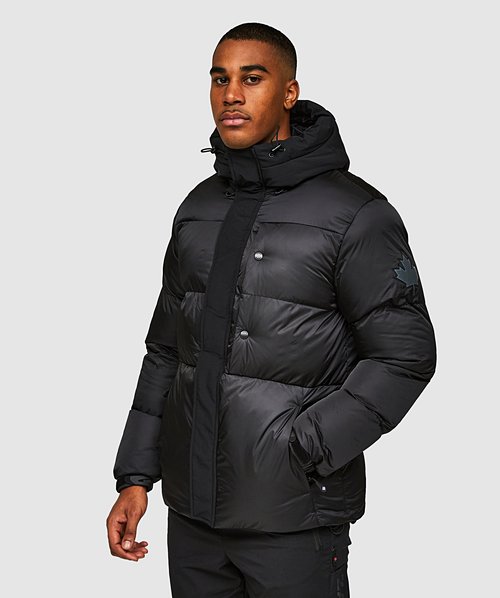 Zavetti Canada Tivio Puffer Jacket Jet Black Zavetti