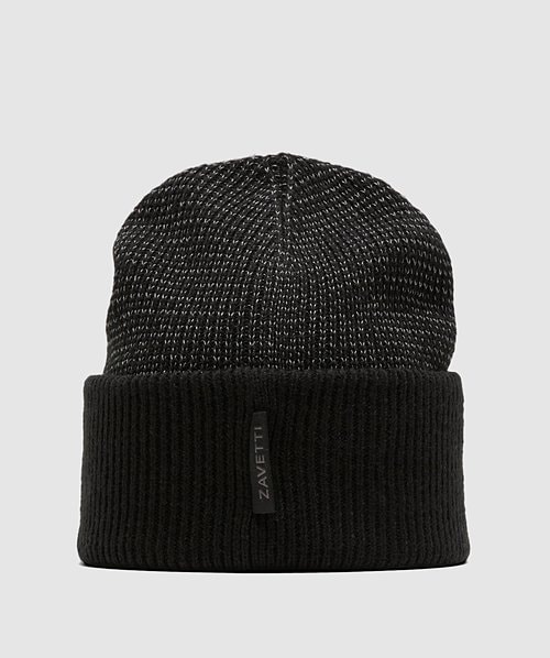 Zavetti Canada Vatirro Knitted Beanie Hat | Jet Black | Zavetti