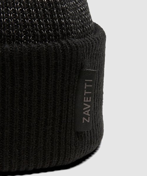 Zavetti Canada Vatirro Knitted Beanie Hat | Jet Black | Zavetti