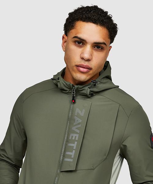 Zavetti Canada Vemaro Woven Full Zip Hoodie | Jet Black | Zavetti