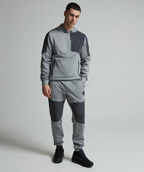Zavetti Canada Arenza Overhead Hoodie | Sharkskin / Asphalt | Zavetti