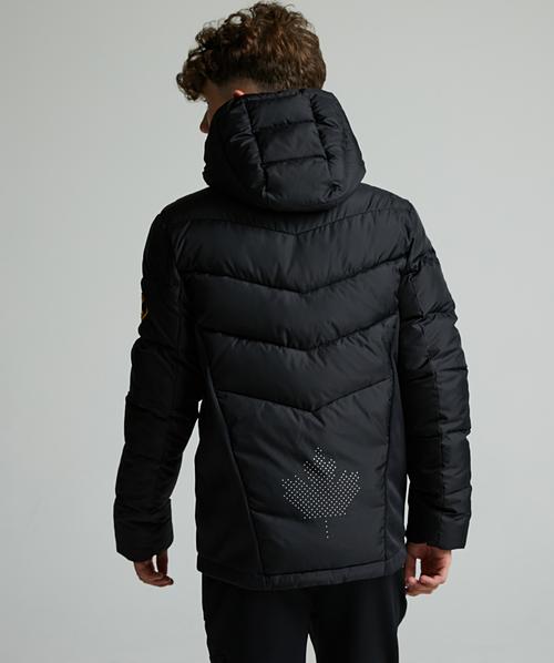 Zavetti Canada Junior Fallori Hybrid Puffer Jacket Jet Black