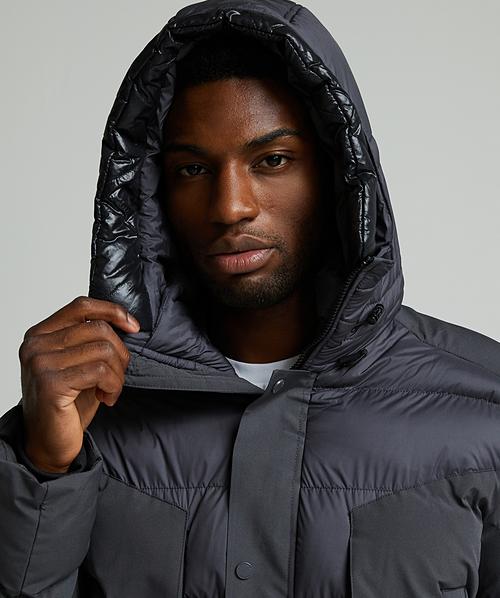 Alessandro Zavetti Conchiglia Puffer Parka Jacket | Asphalt | Zavetti