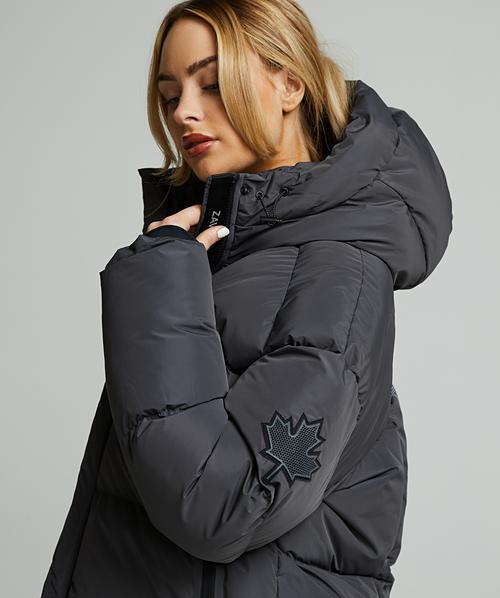 Zavetti Canada Womens Rivera Tech Short Puffer Jacket | Asphalt