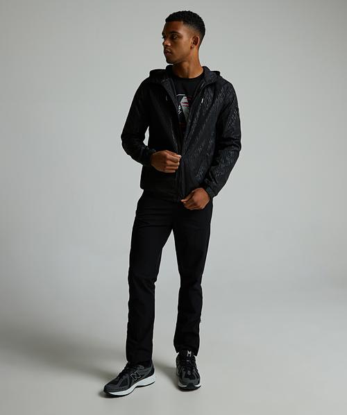 Alessandro Zavetti Morello AOP Windbreaker Jacket | Jet Black