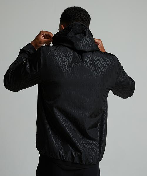 Alessandro Zavetti Morello AOP Windbreaker Jacket | Jet Black