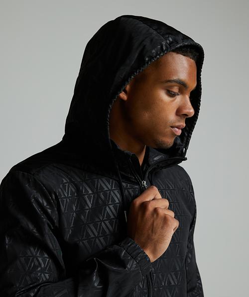 Alessandro Zavetti Morello AOP Windbreaker Jacket | Jet Black