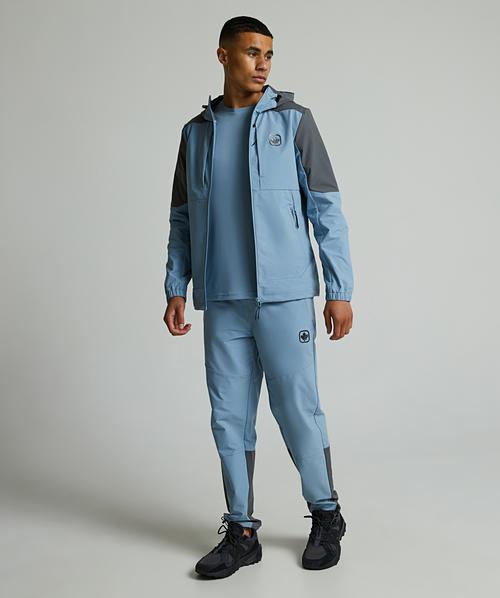 Zavetti Canada Zevelli Woven Zip Through Hoodie | Ashley Blue