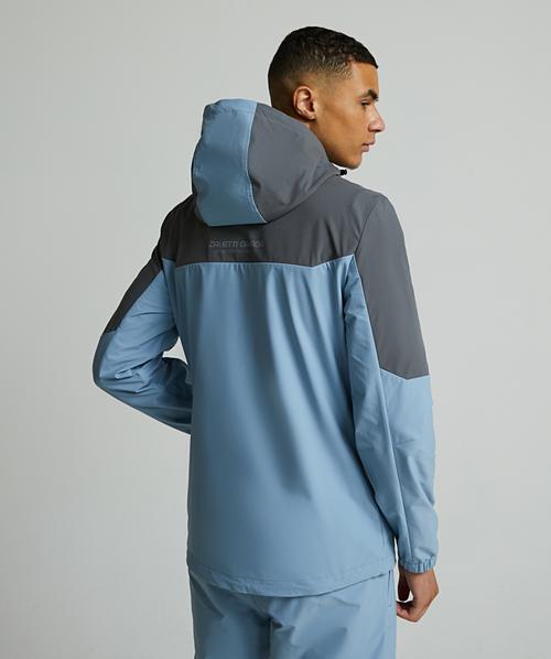 Zavetti Canada Zevelli Woven Zip Through Hoodie | Ashley Blue