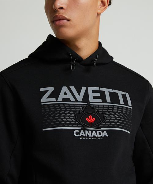 Zavetti Canada Dimola Overhead Hoodie | Jet Black | Zavetti