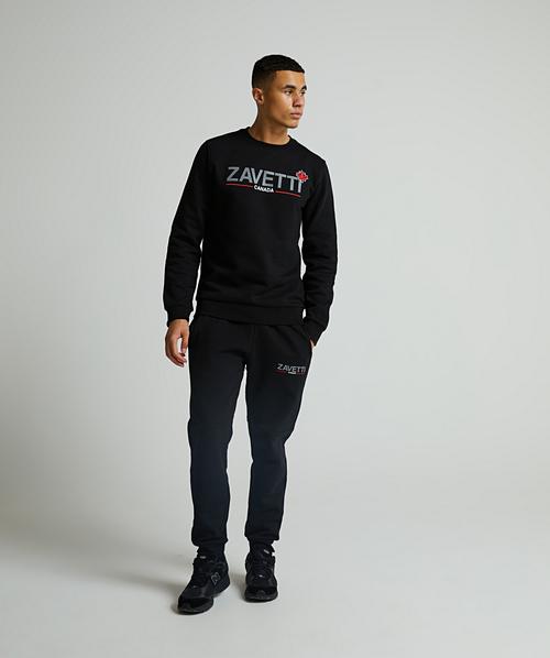 Zavetti Canada Salvatori Sweat Suit | Jet Black | Zavetti