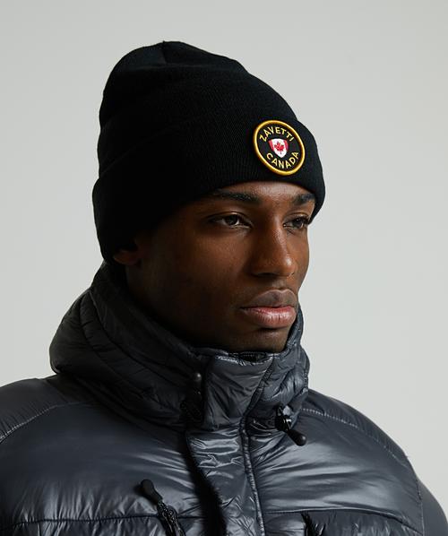 Zavetti Canada Vertio Knitted Beanie Hat | Jet Black | Zavetti