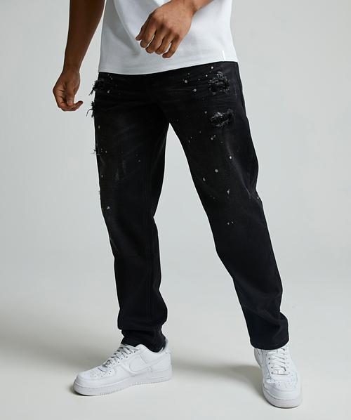 Alessandro Zavetti Apollo 006 Relaxed Slim Jean | Black Wash | Zavetti