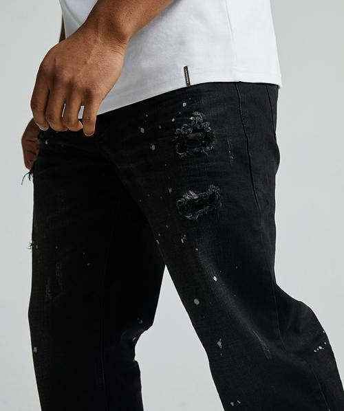 Alessandro Zavetti Apollo 006 Relaxed Slim Jean | Black Wash | Zavetti