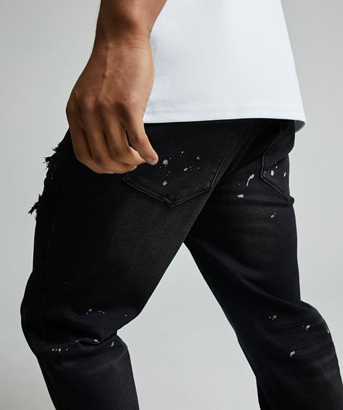 Alessandro Zavetti Apollo 006 Relaxed Slim Jean | Black Wash | Zavetti