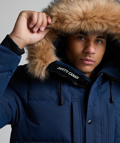 Zavetti Canada Oshawa 2.0 Puffer Parka Jacket | Midship Midnight