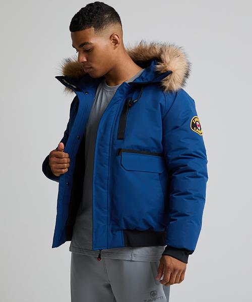Zavetti Canada Abelli 2.0 Hooded Bomber Jacket | Heritage Indigo