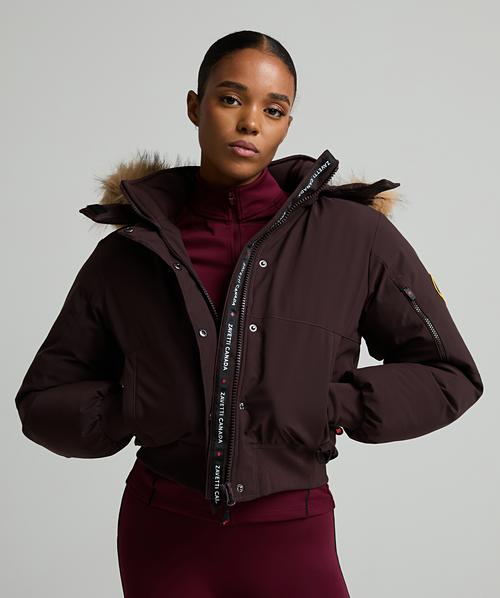 Womens Olivia Hooded Bomber Jacket