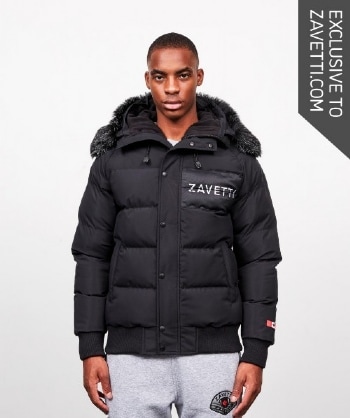 fur detail hooded bomber jacket