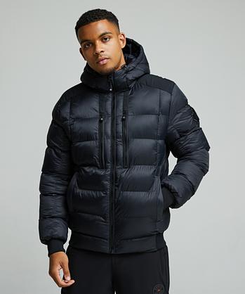 ジャケット・アウター onoucci Zavetti Canada Anvox Puffer Bomber Jacket | Jet Black | Zavetti