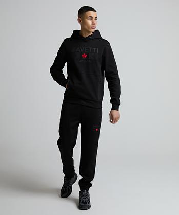 Zavetti Canada Cirico Overhead Hoodie | Jet Black | Zavetti