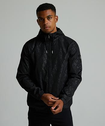 Alessandro Zavetti Morello AOP Windbreaker Jacket | Jet Black