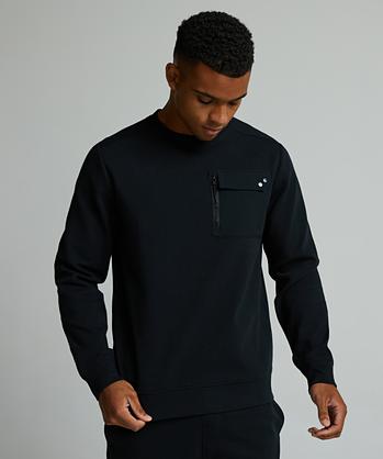 Alessandro Zavetti Ferruccio Pocket Sweatshirt | Jet Black | Zavetti