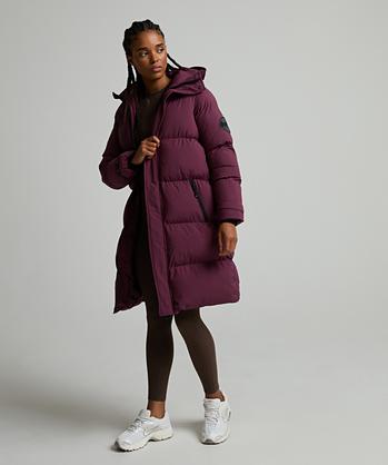 Zavetti Canada Womens Alora Longline Puffer Jacket | BLACK | Zavetti